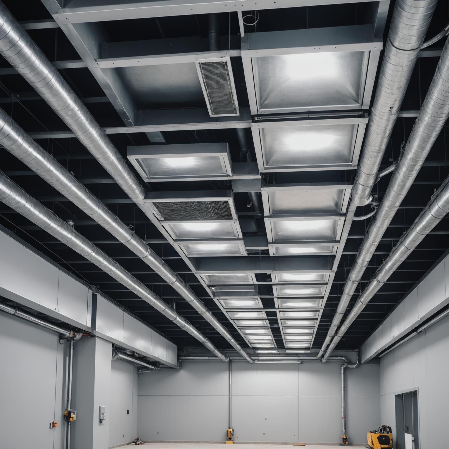 Ducted centralised air conditioning installation
